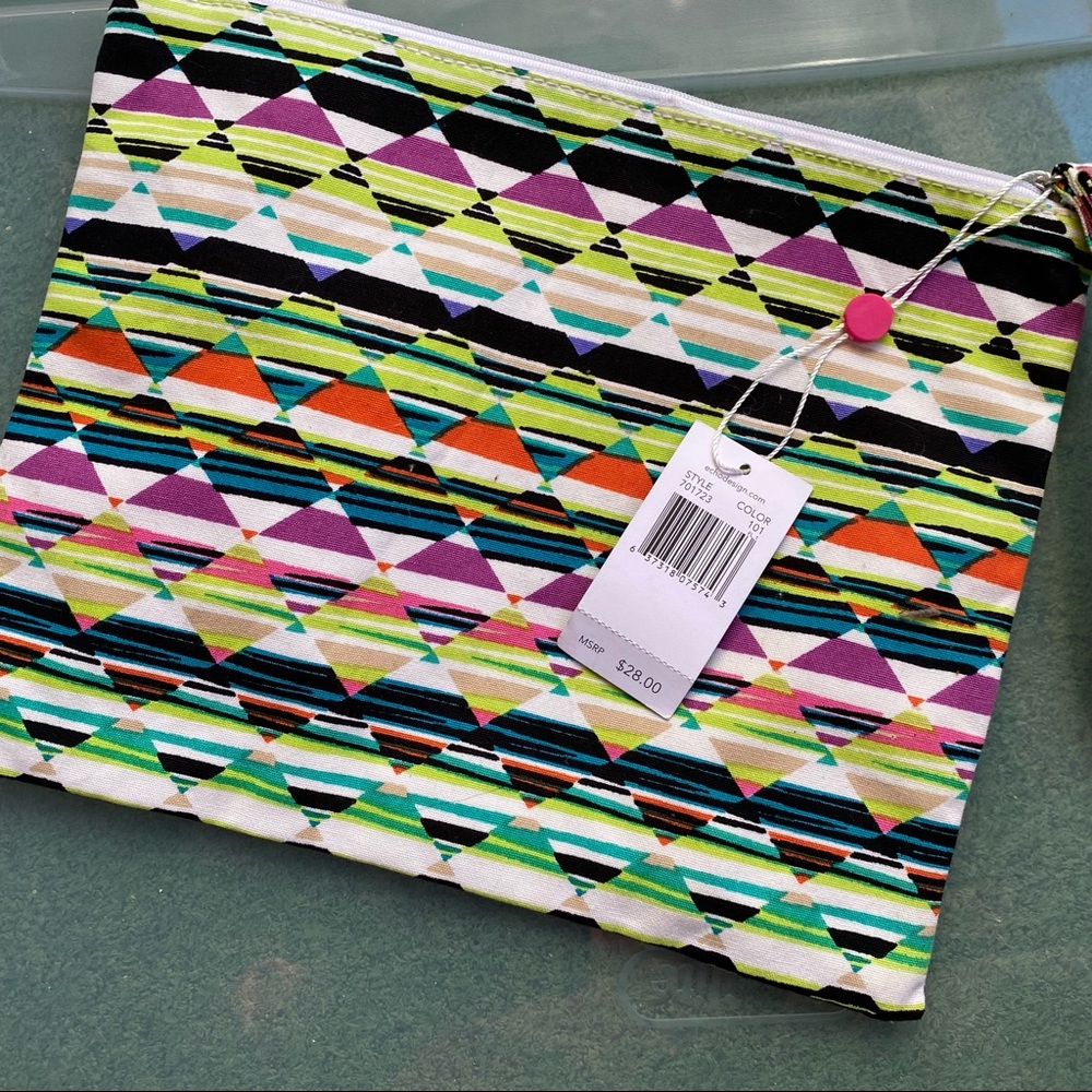 NWT Echo design beach zip top wet bag diamond pattern - Picture 2 of 6